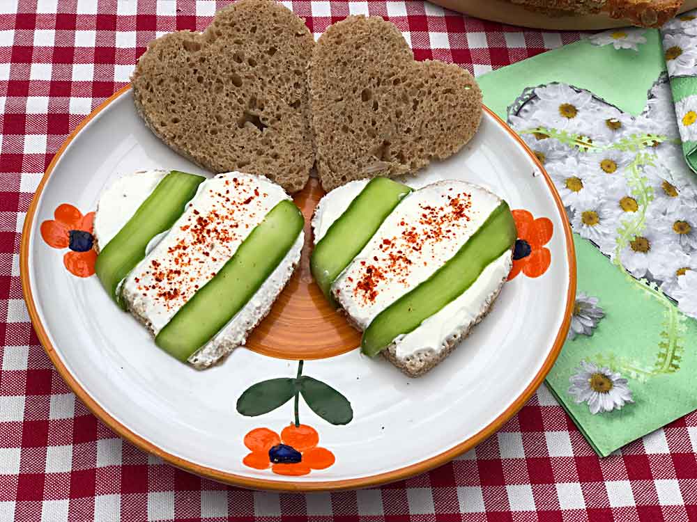 Walentynkowa opcja podania chleba ze słodem