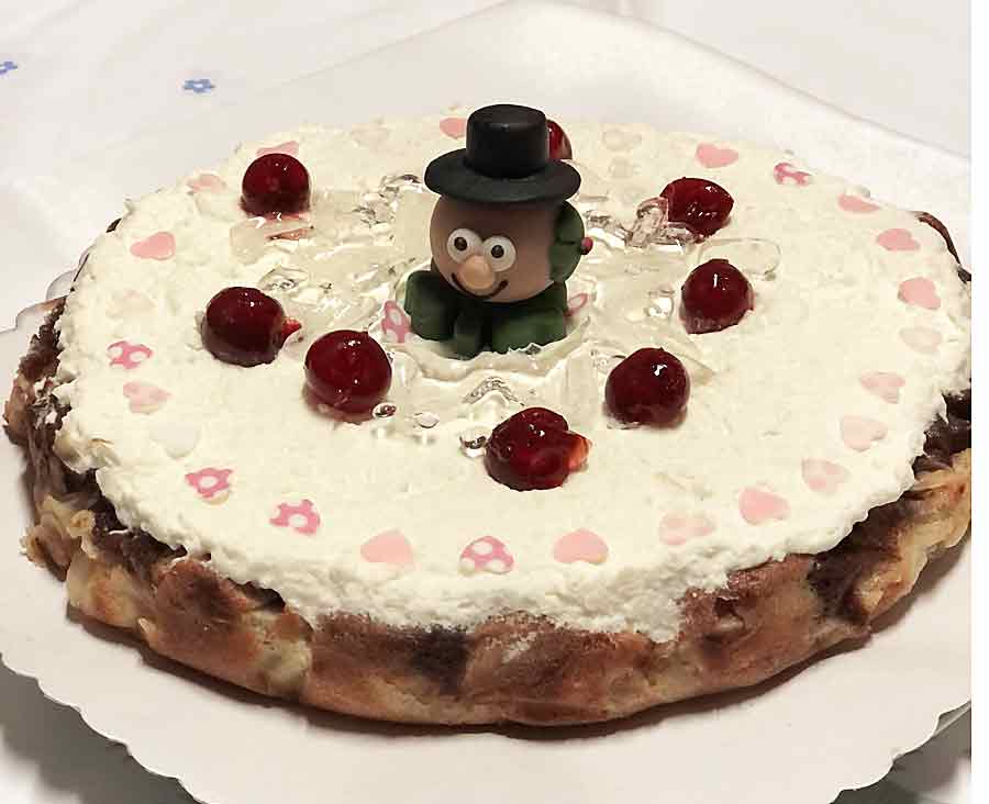 Gruszkowy tort noworoczny