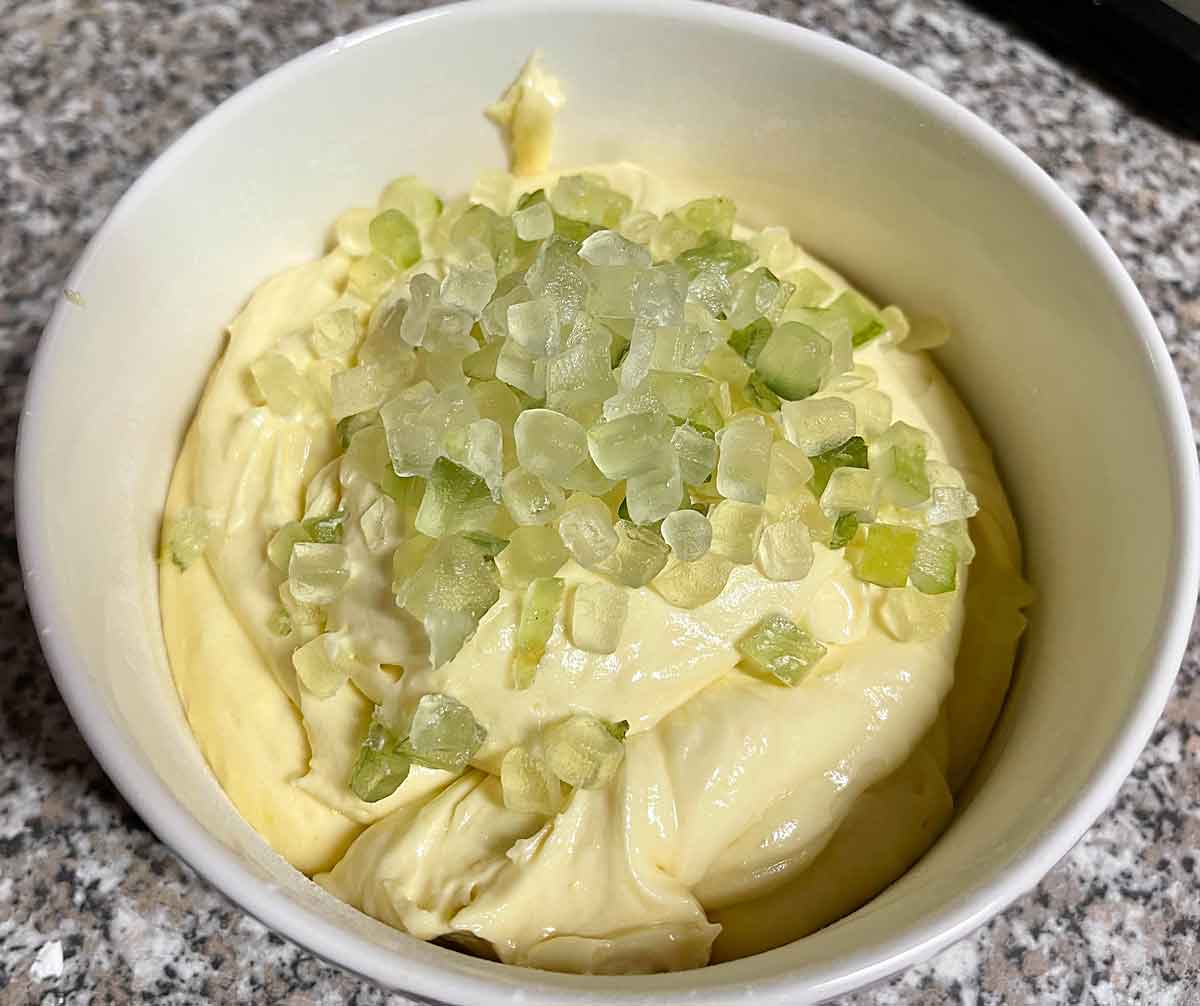 przygotowanie babki cytrynowo-zielonej