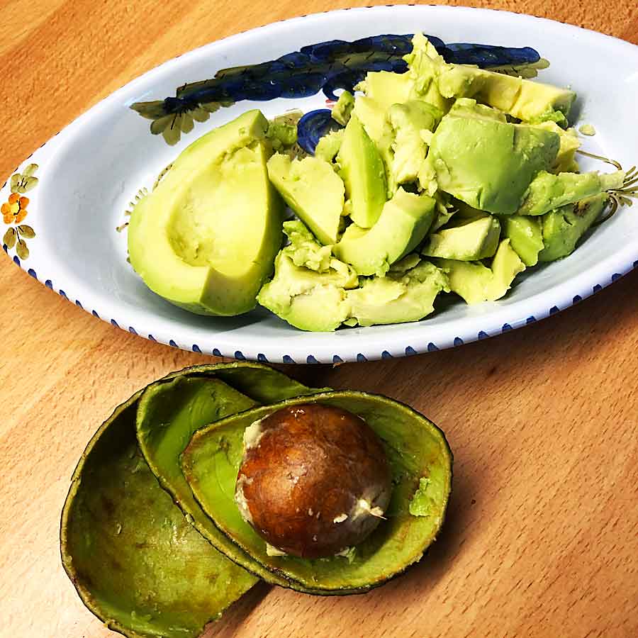 Awokado przygotowane do zupy Łyżka szczęścia