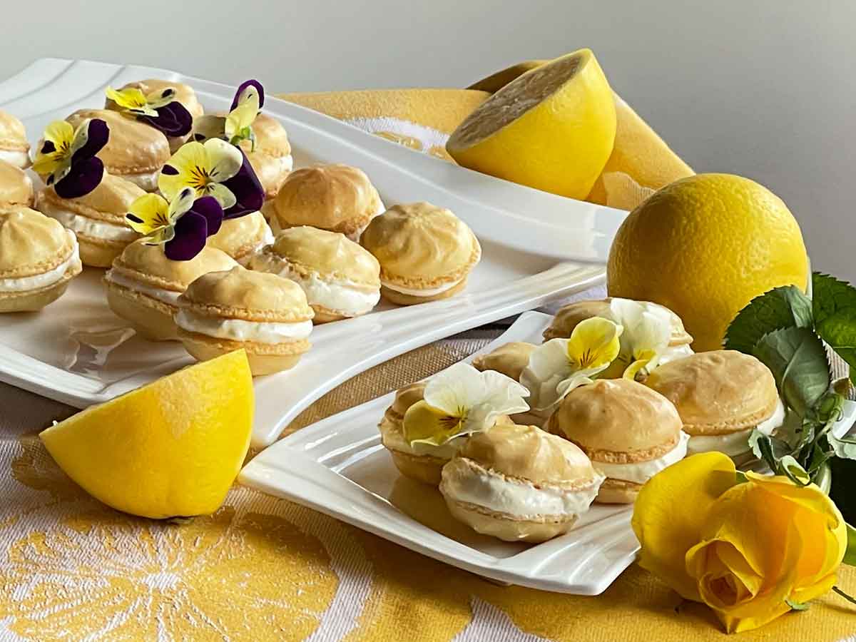 MAKARONIKI - LEMON CURD -MARSHMALLOW