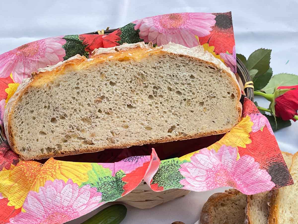 Chleb z zielonym ziarnem