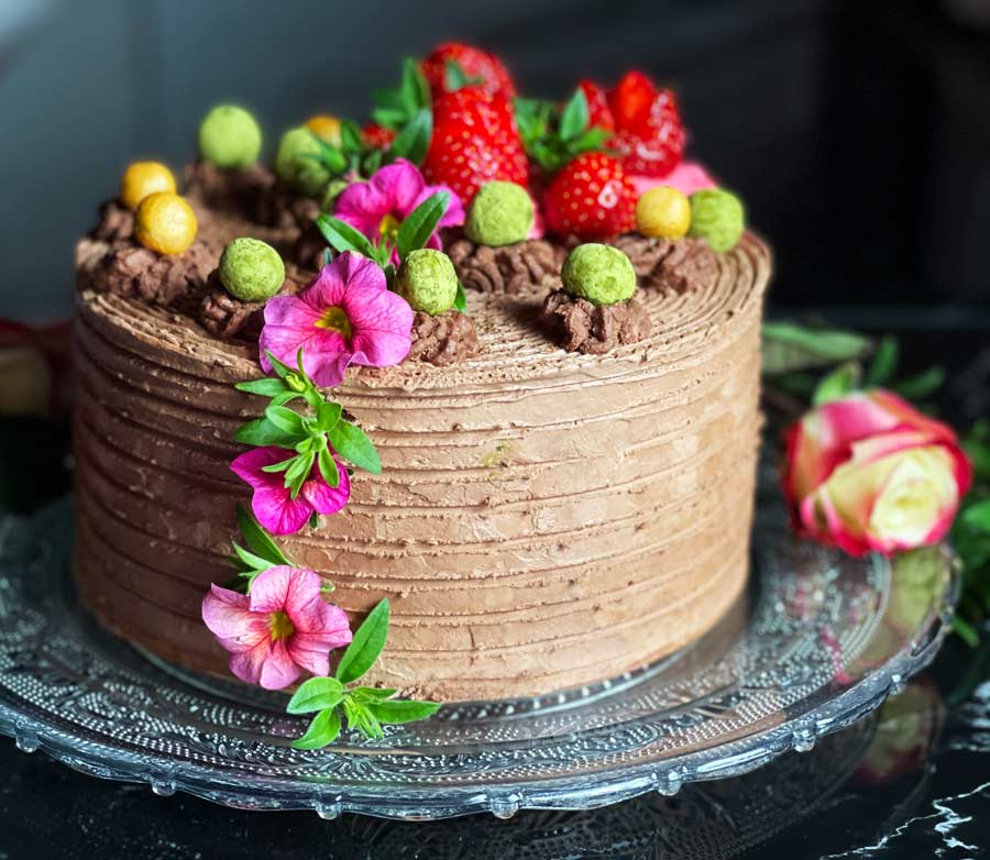 Truskawkowy tort z Ganache