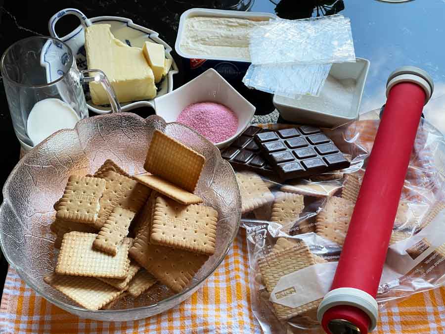 składniki Tortu na zimno -Arbuz