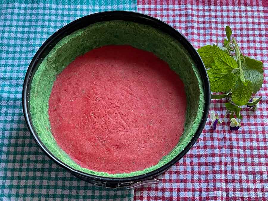 Tort na zimno-Arbuz/ przygotowanie