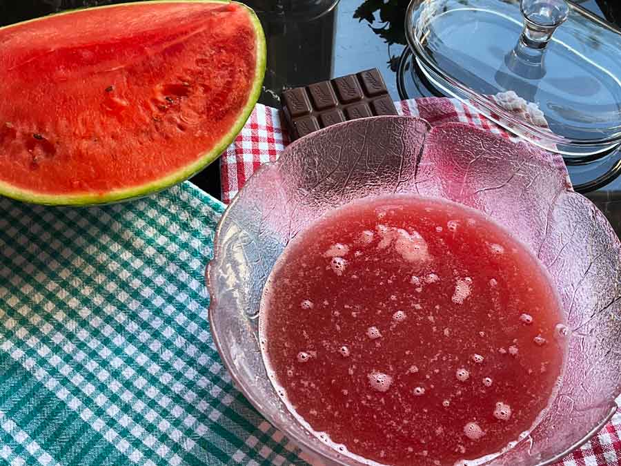 Tort na zimno-Arbuz /- przygotowanie