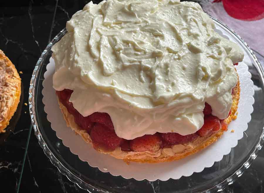 Tort truskawkowy z mascarpone