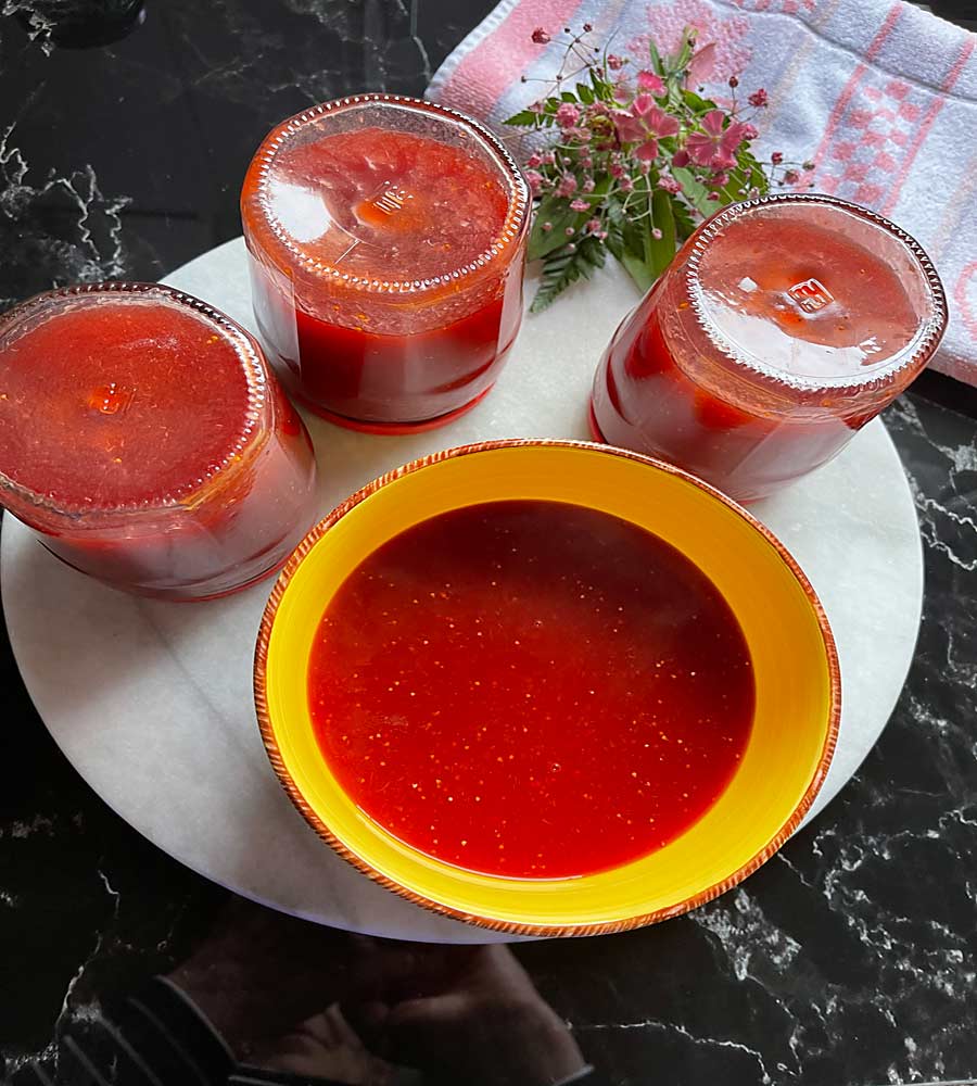 marmolada mango - truskawkowa