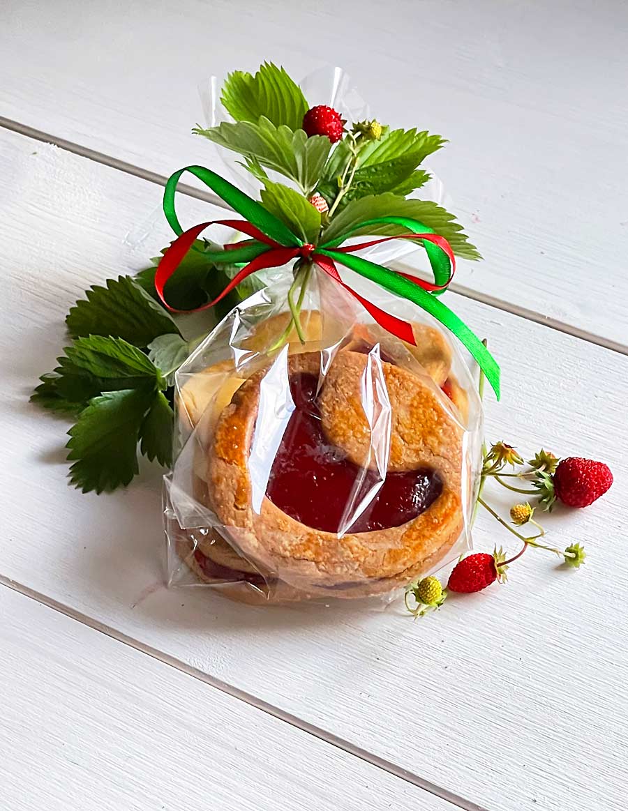 Francuskie ciasteczka z marmoladą