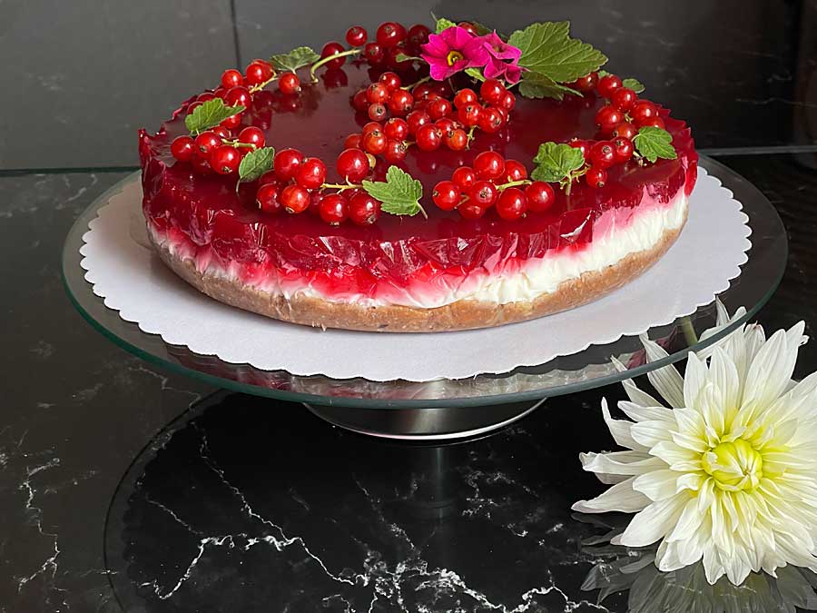 Porzeczkowy tort ze Skyrem