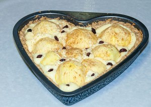 Jabłkowe serce walentynkowe