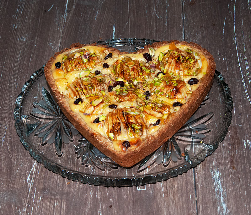 Jabłkowe serce walentynkowe