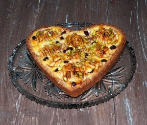 Jabłkowe serce walentynkowe