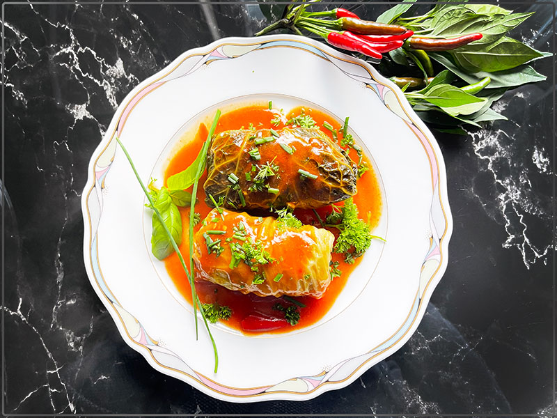 Rolady z indyka i włoskiej kapusty