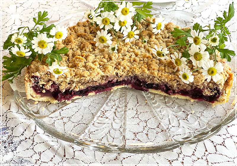 Jagodowe ciasto z kruszonką