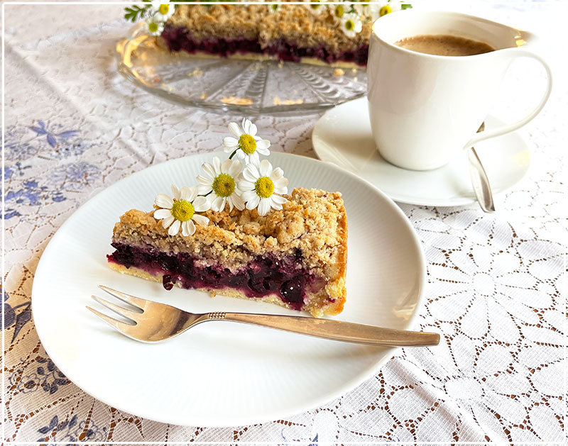 Jagodowe ciasto z kruszonką