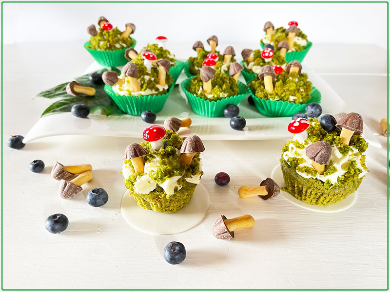 leśne babeczki i trzy serca