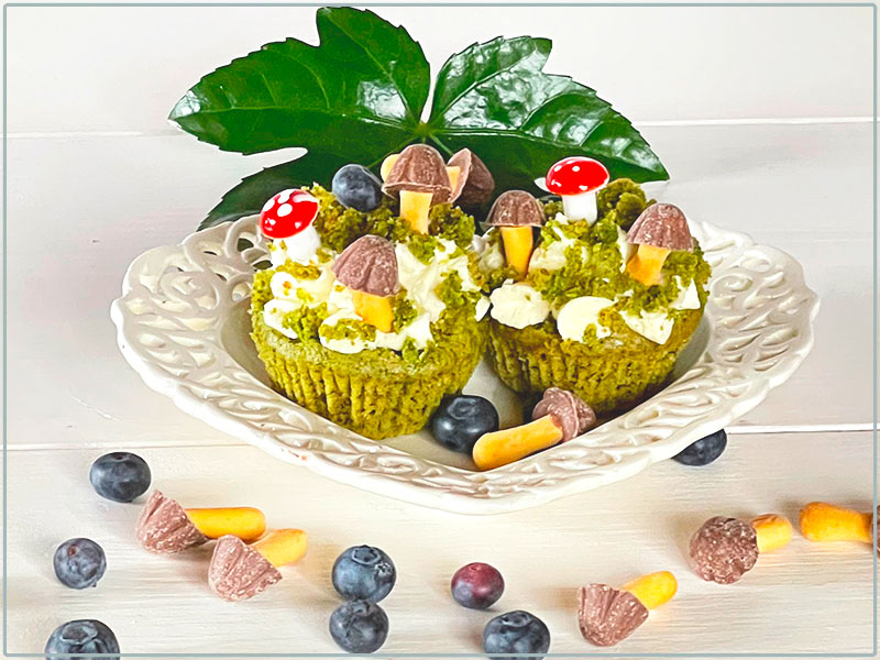 Leśne babeczki i serce