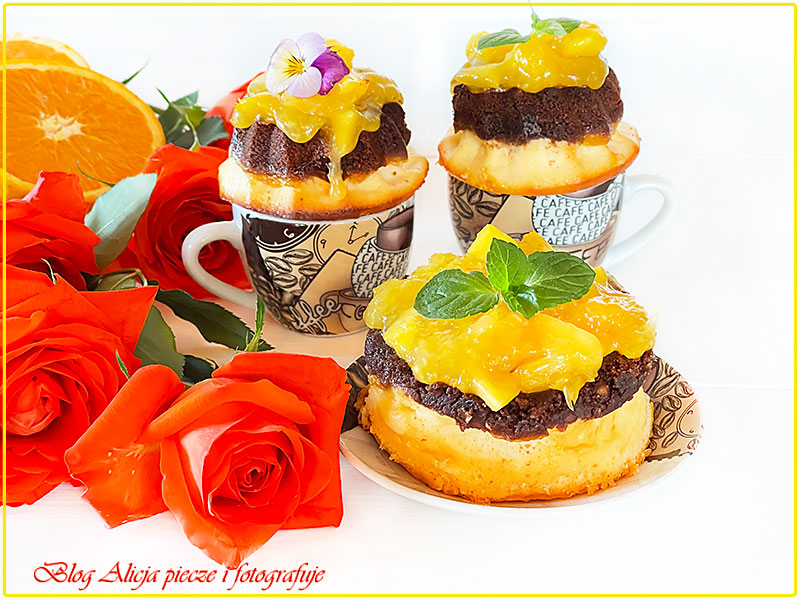 Serniczki pomarańczowe z likierem