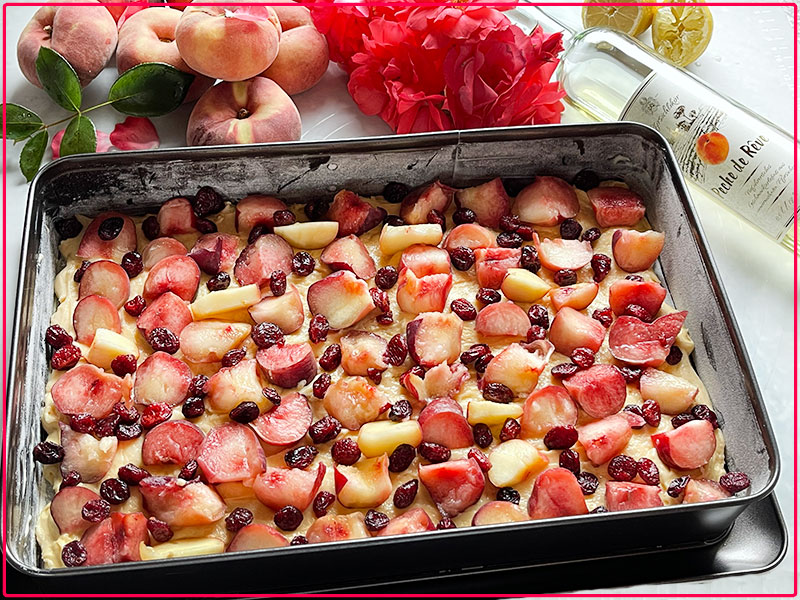 Brzoskwiniowe ciasto luksusowe 