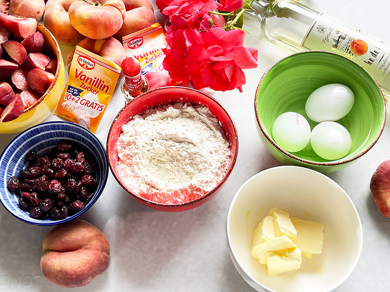 Brzoskwiniowe ciasto luksusowe 