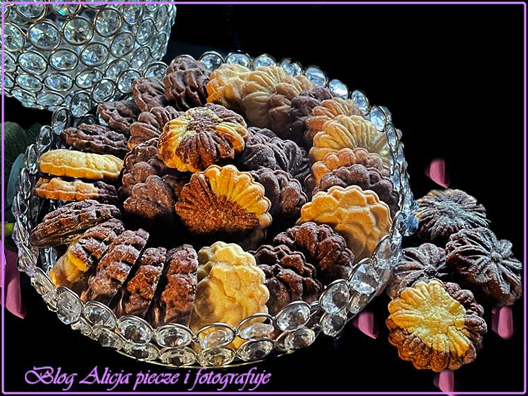 Ciasteczka kruche dwukolorowe 