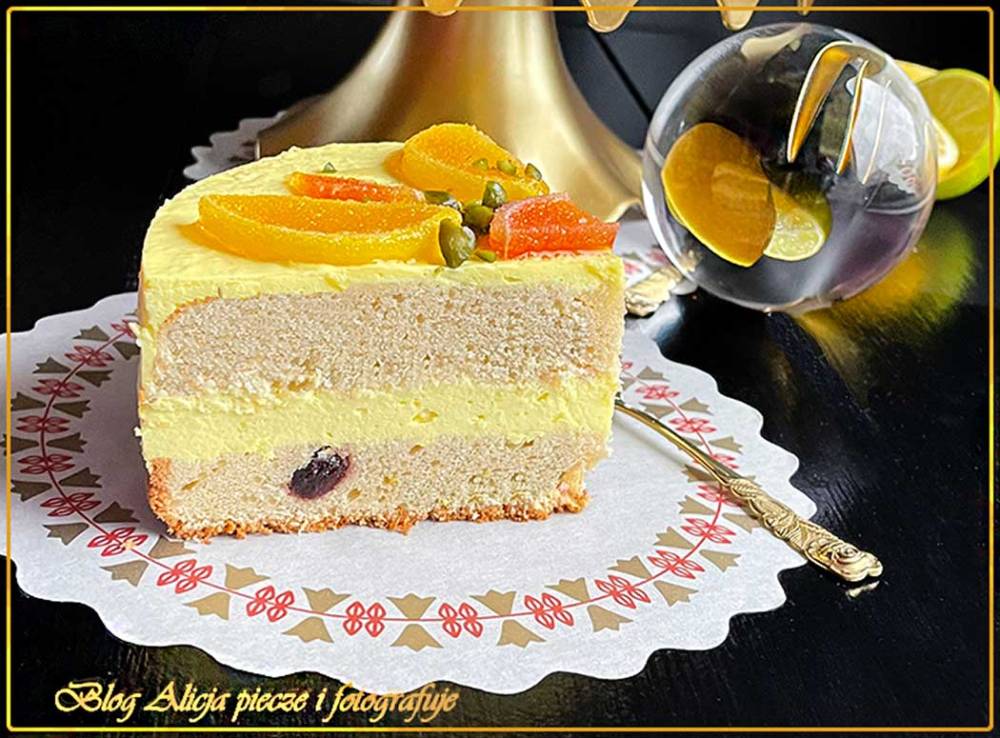 Cytrynowe ciasto z kremem serowym