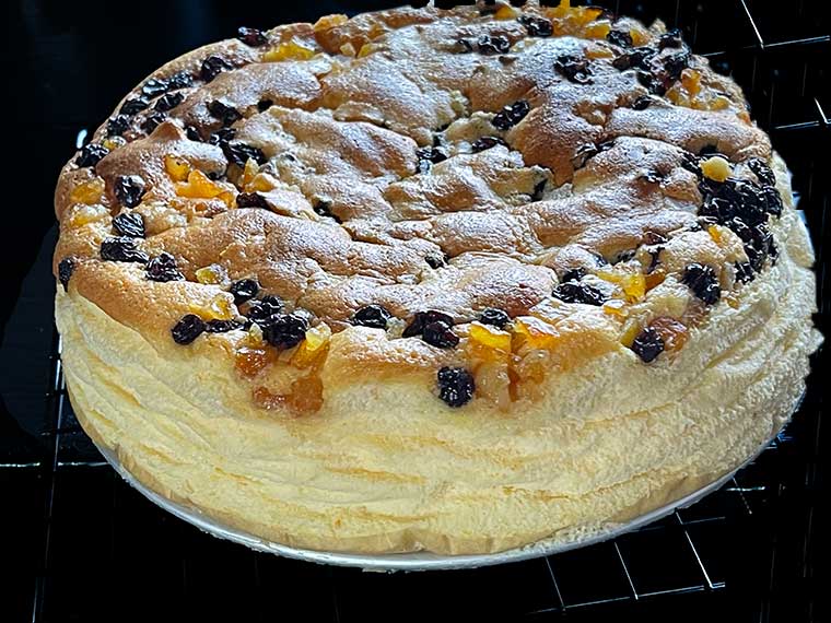 Serniki z migdałami w Blutorangen