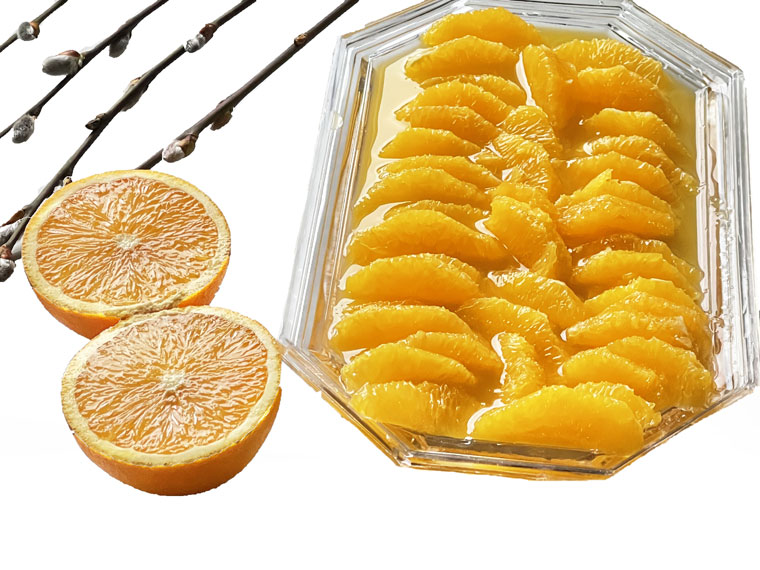 Szpinakowo -serowy tort z pomarańczami