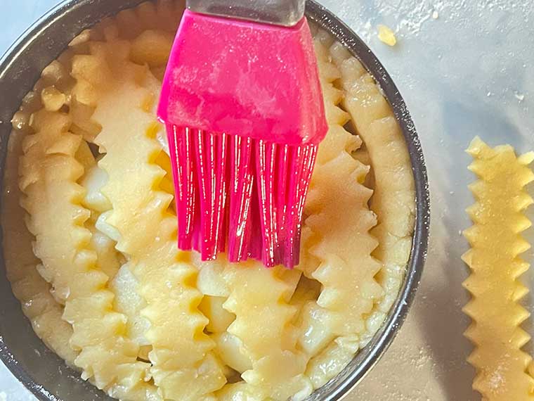 Torciki jabłkowe z kratką 