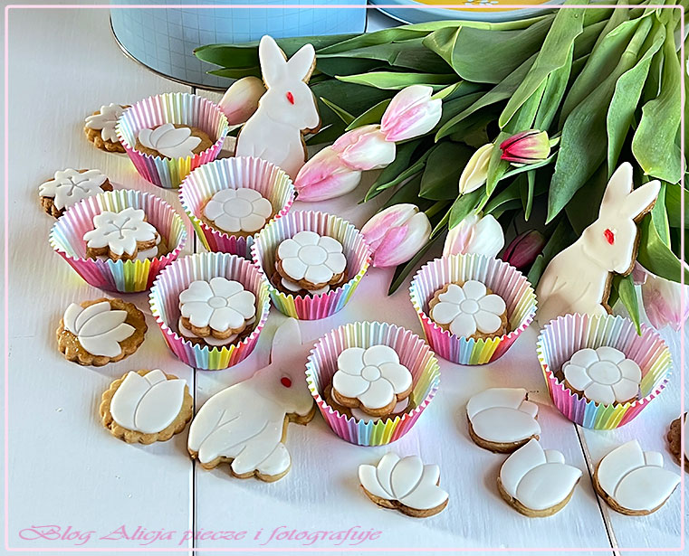Wielkanocne ciasteczka i zajączki 