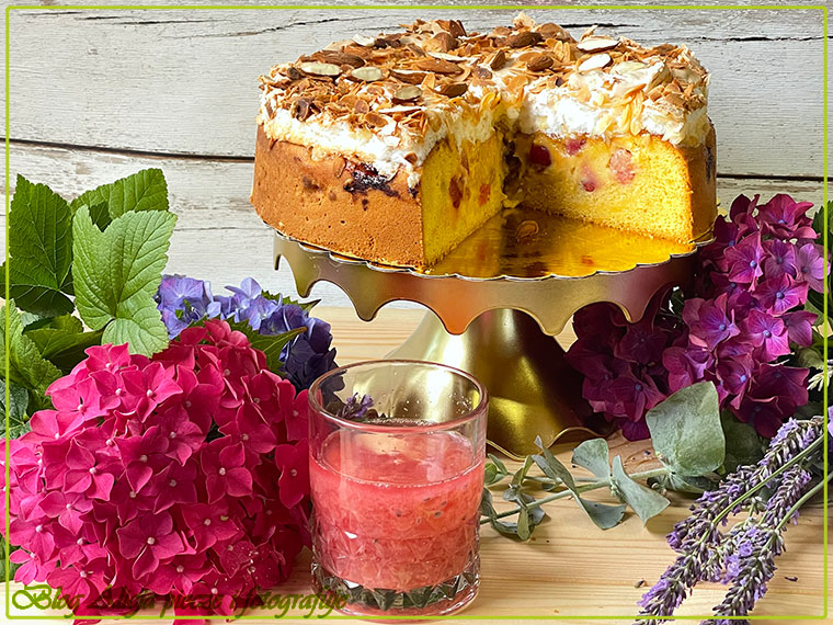 Agrestowe ciasto z bezą