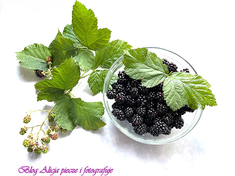 Jeżynowe ciasto z budyniem