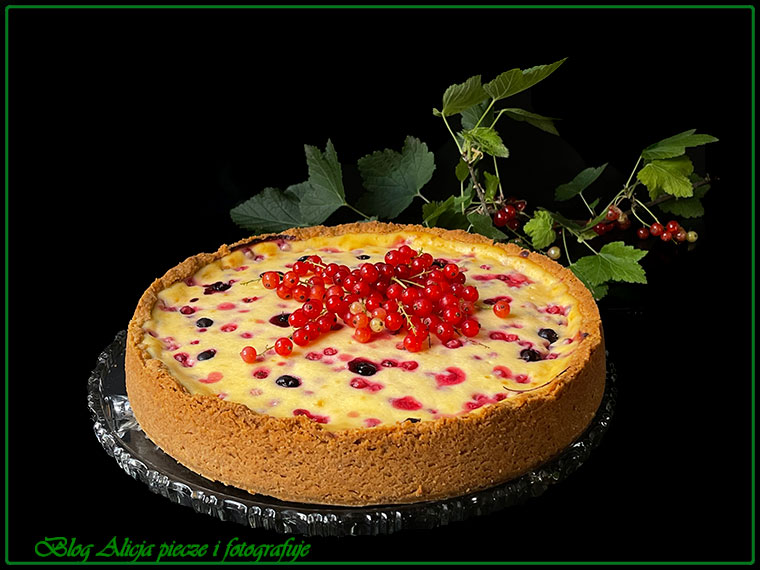 Tarta porzeczkowa z kremem Brûlée