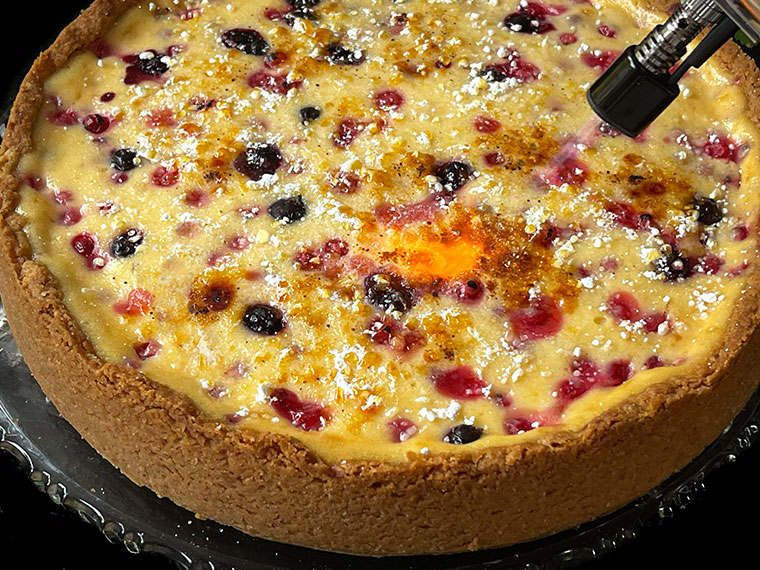 Tarta porzeczkowa z kremem Brûlée