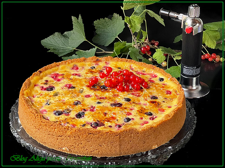 Tarta porzeczkowa z kremem Brûlée