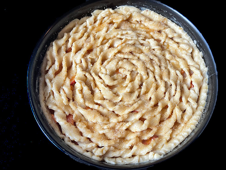 Morelowo - brzoskwiniowe ciasto miodowe