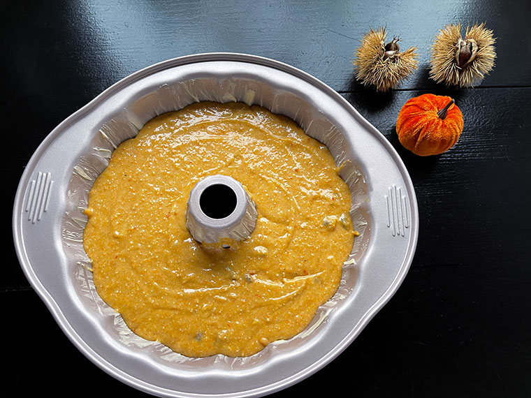 Babka z Hokkaido i polewą serową -przygotowanie