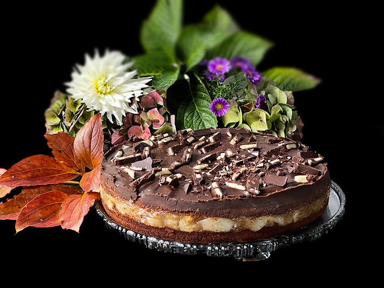 Czekoladowe ciasto z gruszkami