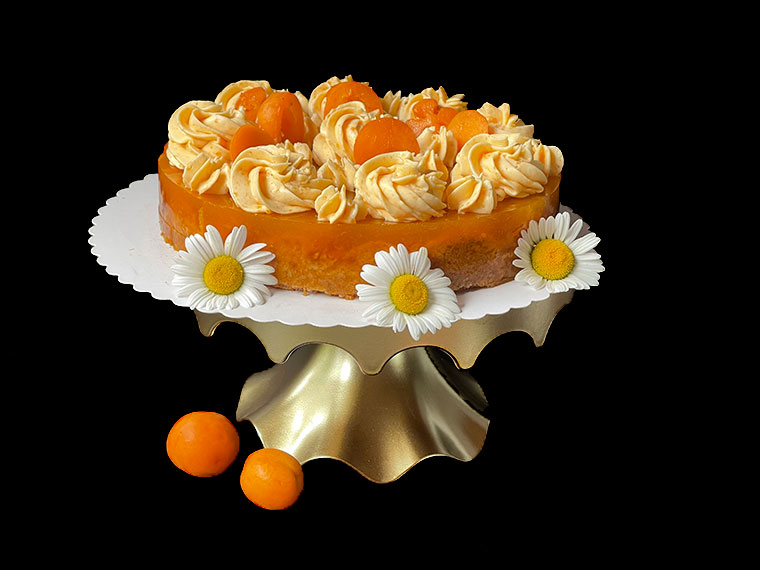 Morelowo - migdałowe ciasto z kremem