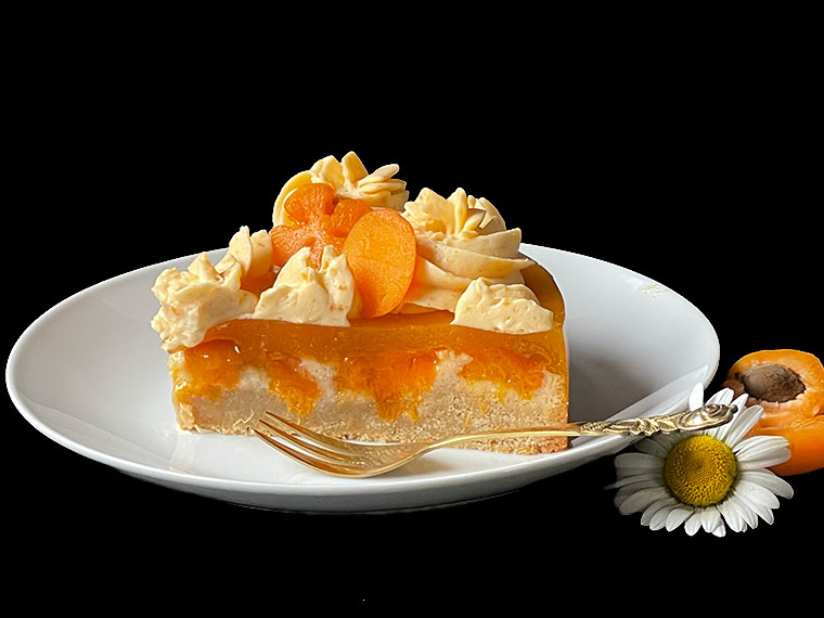 Morelowo - migdałowe ciasto z kremem