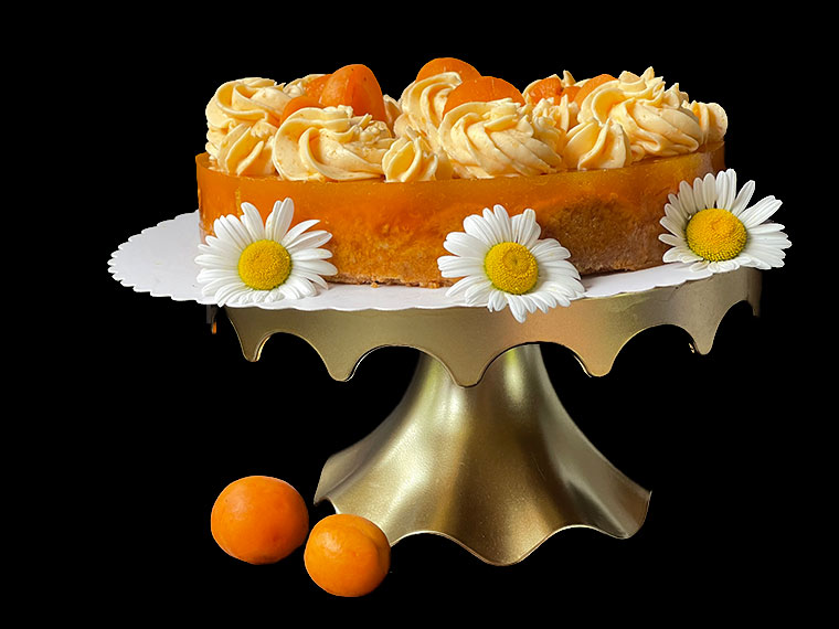 Morelowo - migdałowe ciasto z kremem