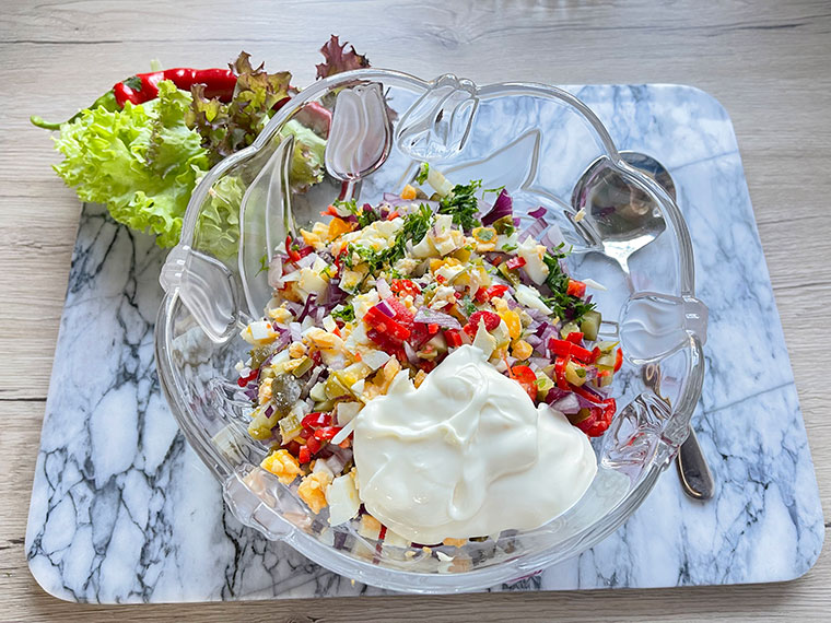 Sałatka - pasta warzywno - rybna