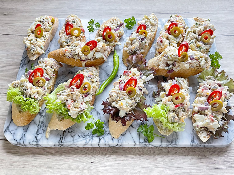 Sałatka - pasta warzywno - rybna