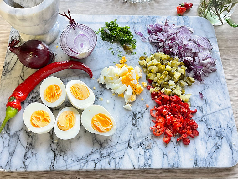 Sałatka - pasta warzywno - rybna