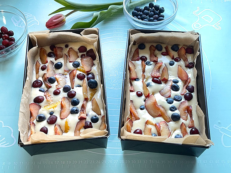 Ciasto owocowe z serkami