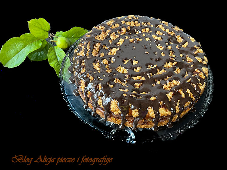 Jabłkowe - Quark ciasto z kruszonką