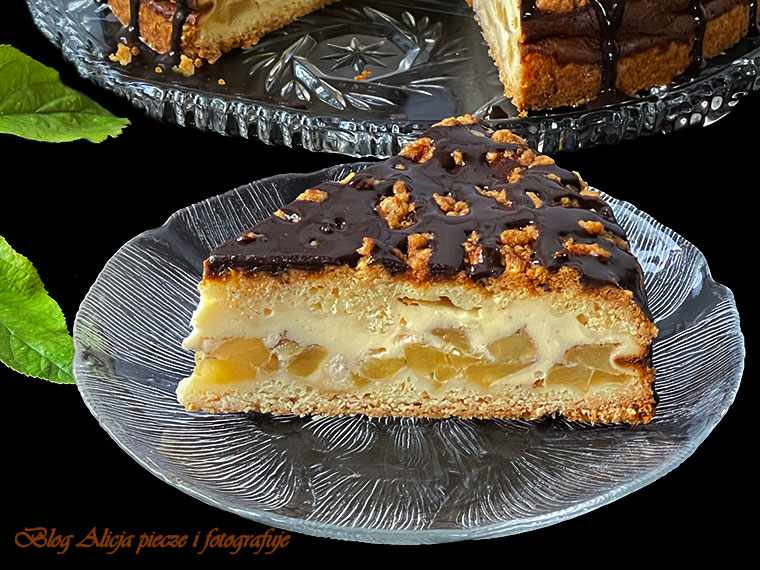 Jabłkowe - Quark ciasto z kruszonką