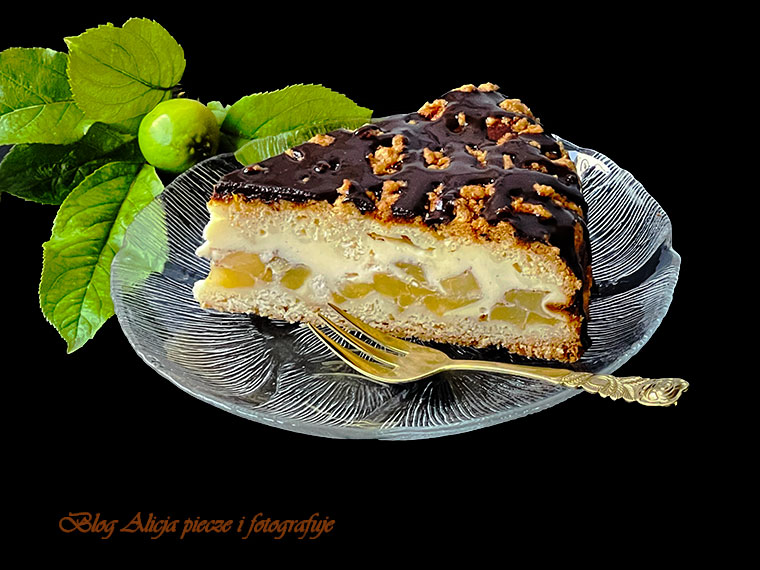 Jabłkowe - Quark ciasto z kruszonką