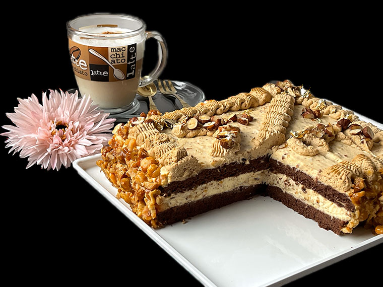 Tort czekoladowy – Cappuccino z orzechami